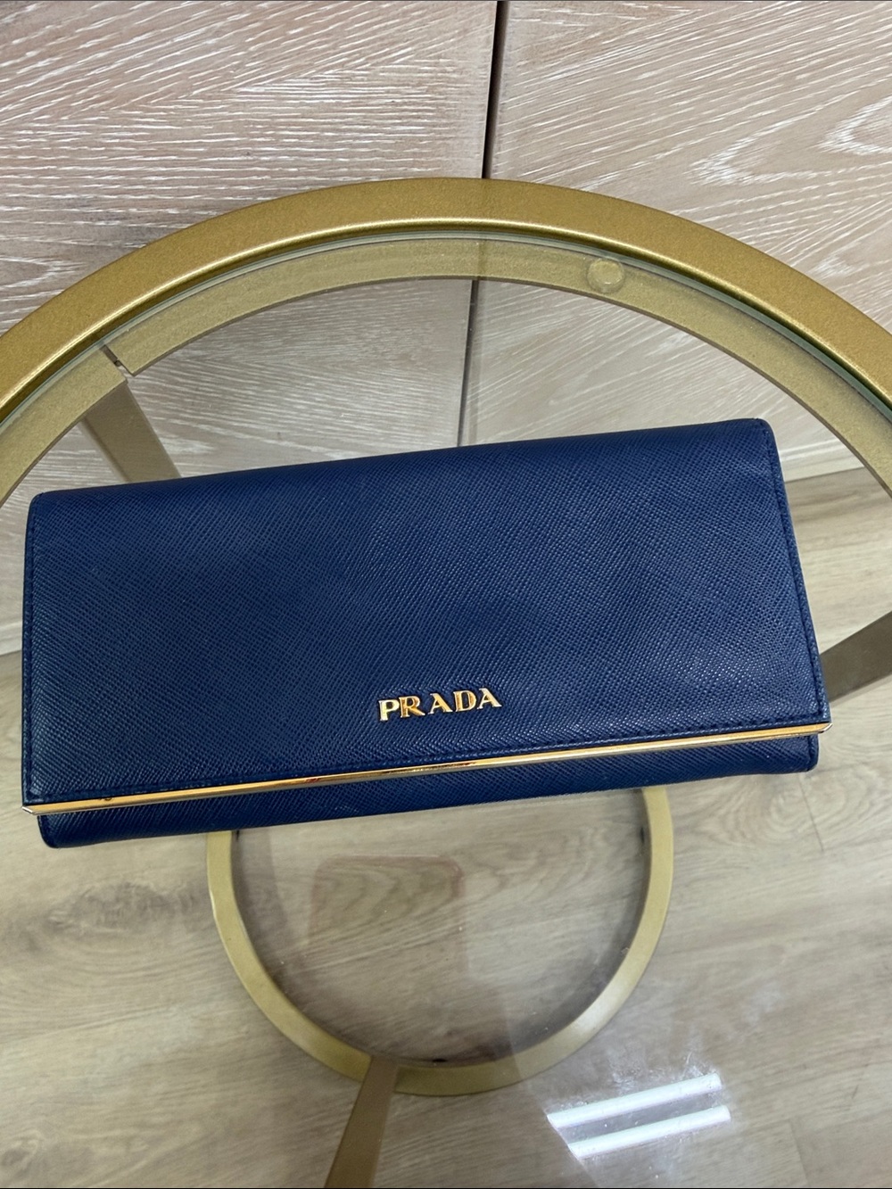 Prada Navy Wallet